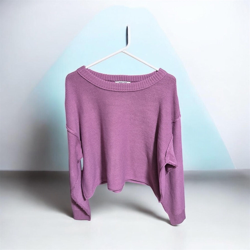 Double Zero Purple Crew Neck Sweater
